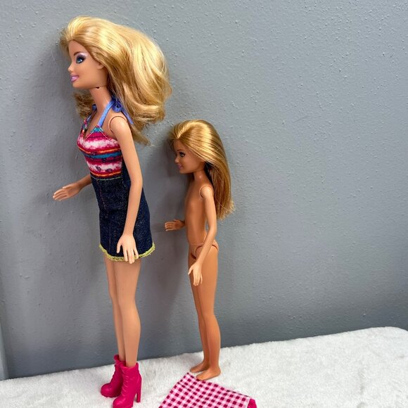 Barbie Sisters Go Fishing 2011 Stacie Outfit Pole Picnic Blanket Shoes Set - Picture 5 of 13